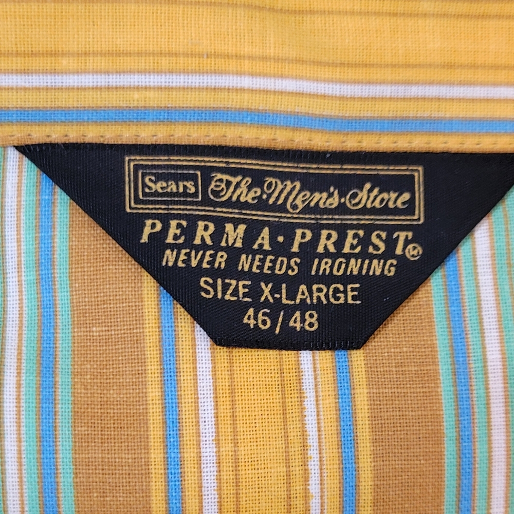 Vintage NWOT Sears Perma Prest Mens Stripped Pajamas Size XL - Picture 8 of 16